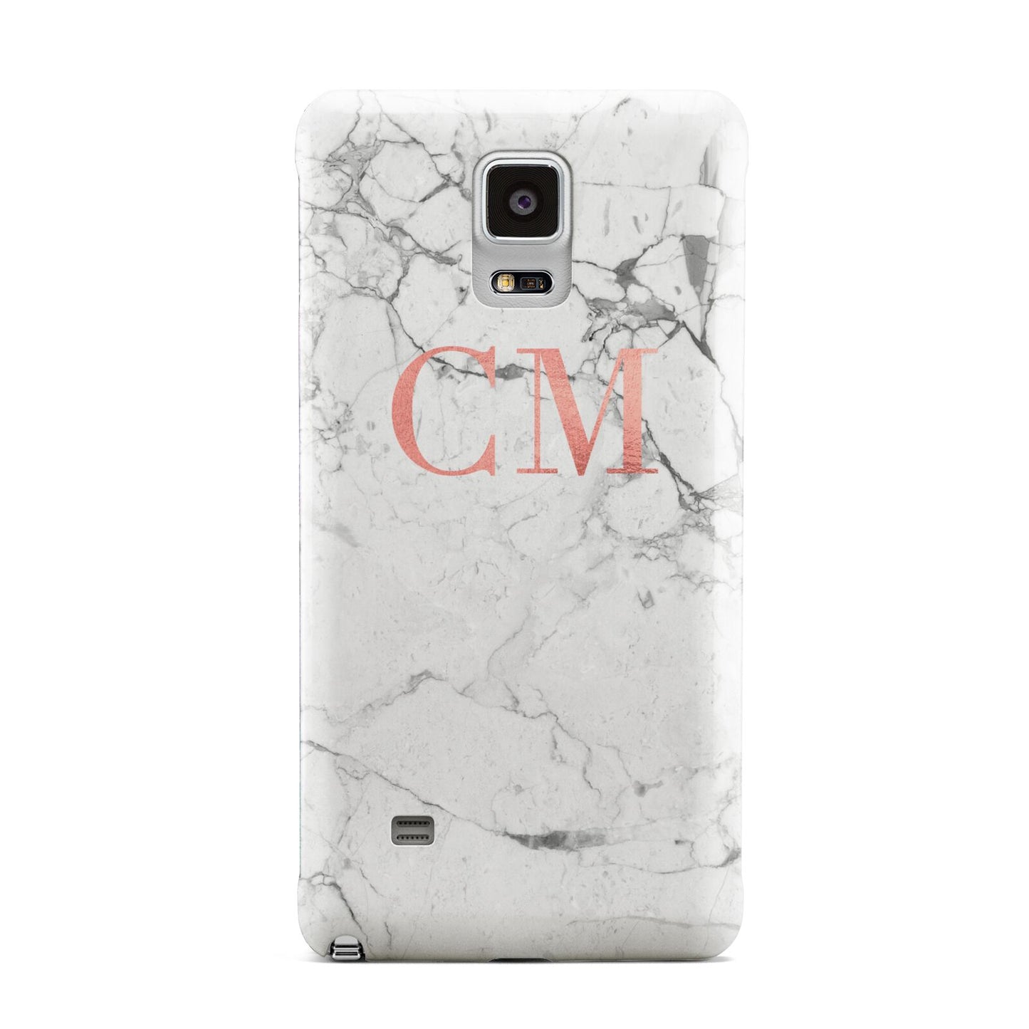 Personalised Marble Initial Rose Gold Samsung Galaxy Note 4 Case