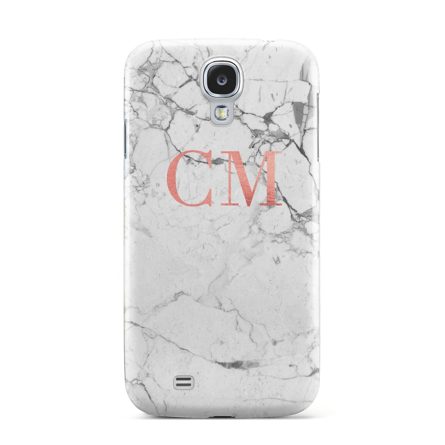 Personalised Marble Initial Rose Gold Samsung Galaxy S4 Case