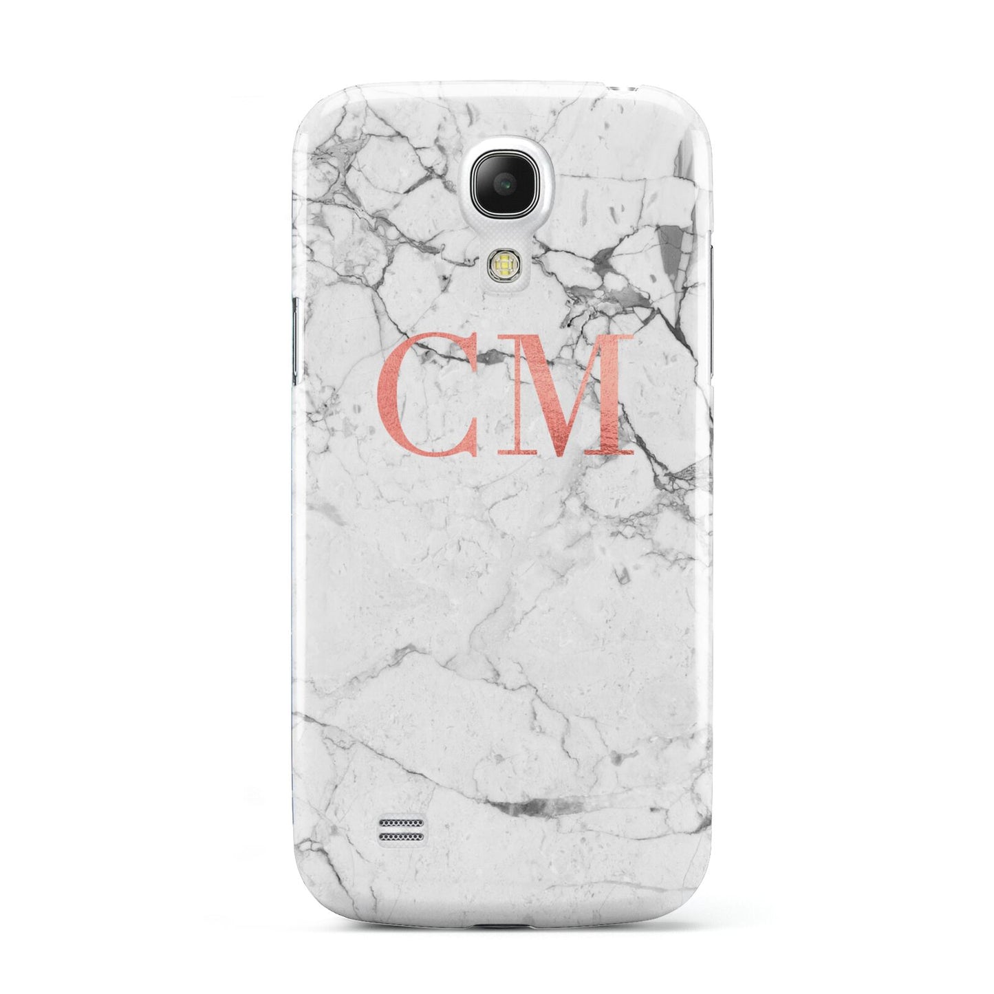 Personalised Marble Initial Rose Gold Samsung Galaxy S4 Mini Case