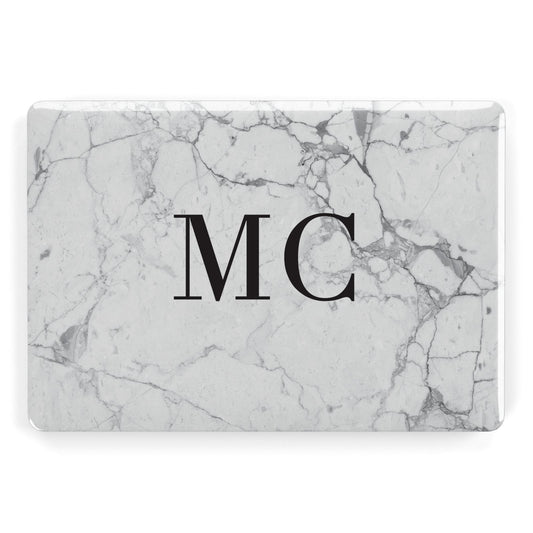 Personalised Marble Initials Apple MacBook Case