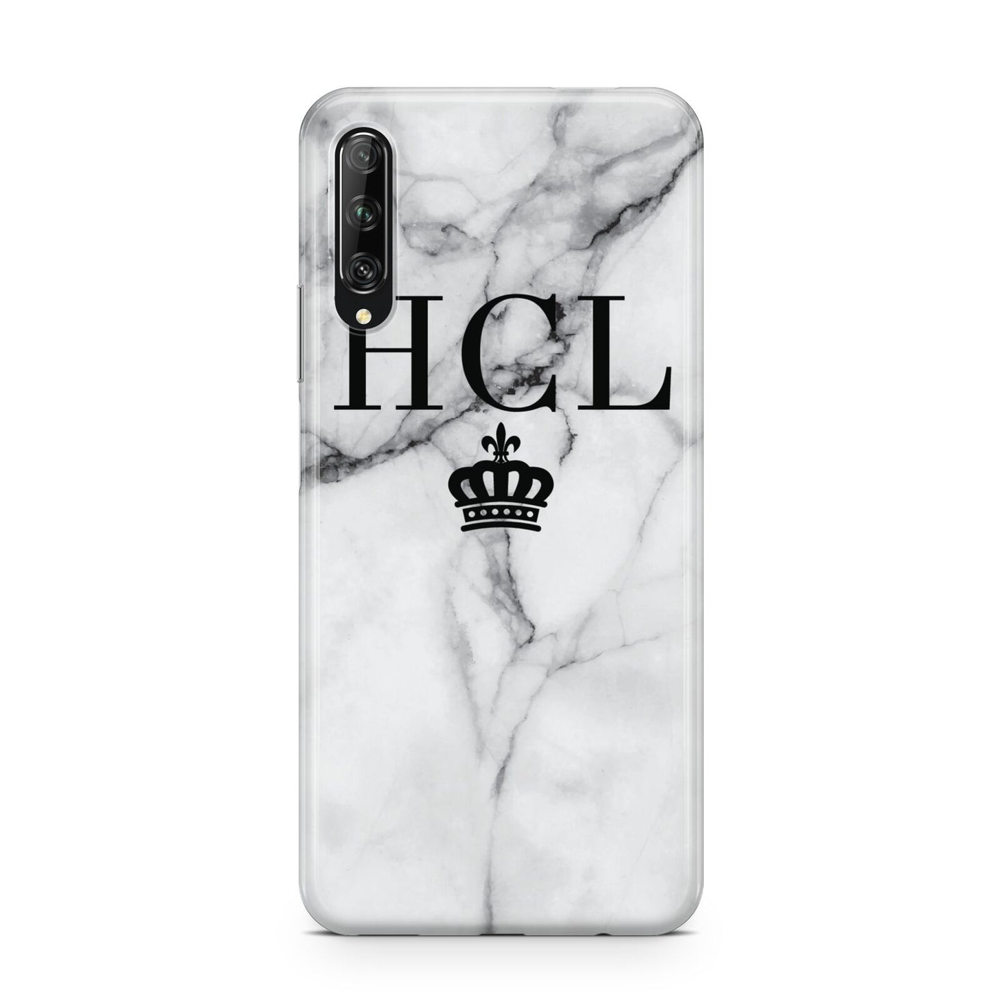 Personalised Marble Initials Crown Custom Huawei P Smart Pro 2019
