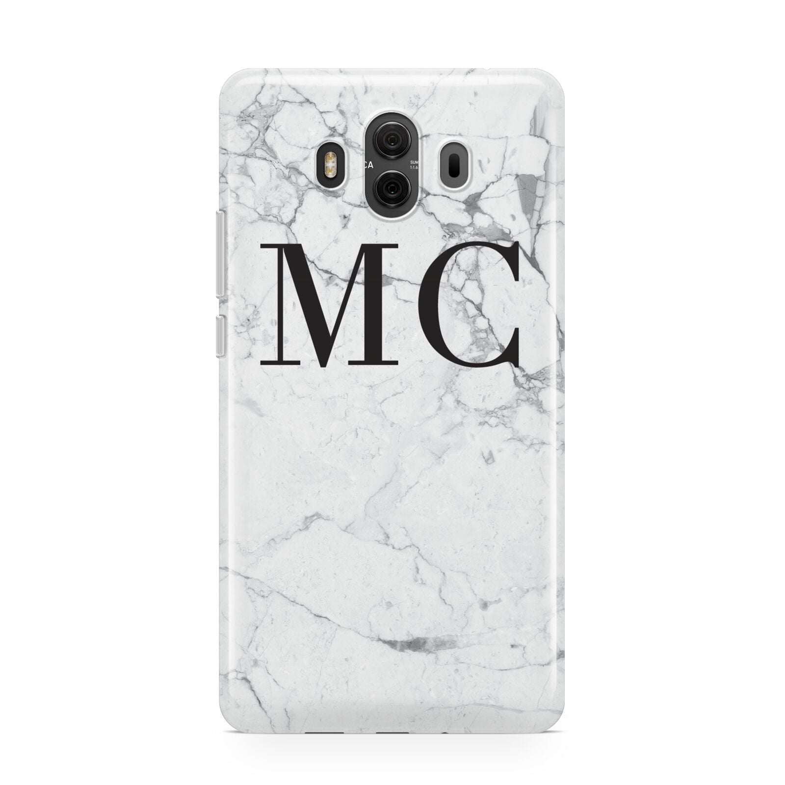 Personalised Marble Initials Huawei Mate 10 Protective Phone Case