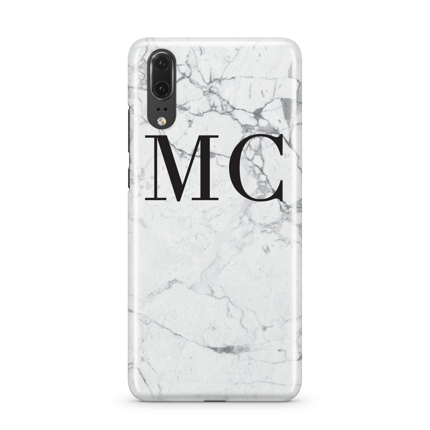 Personalised Marble Initials Huawei P20 Phone Case