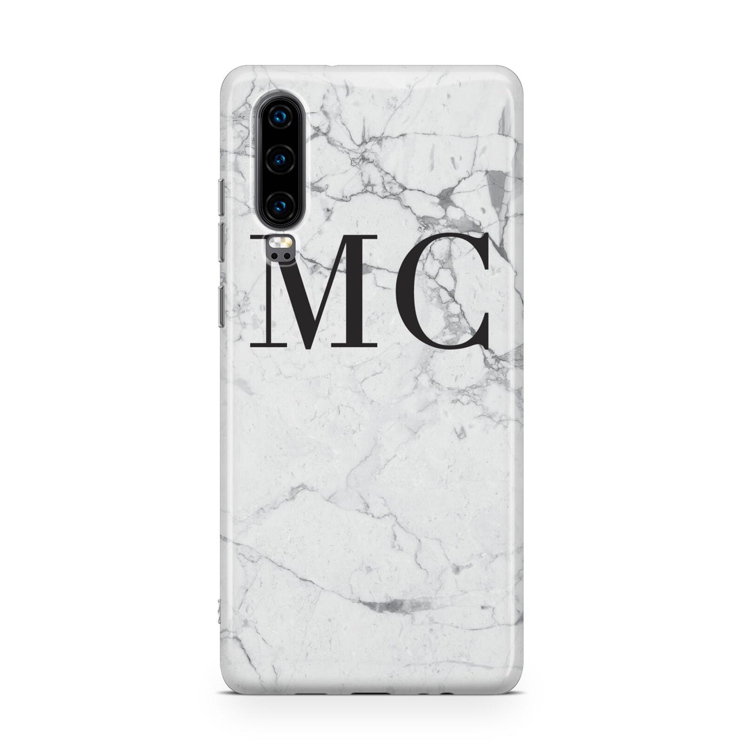 Personalised Marble Initials Huawei P30 Phone Case
