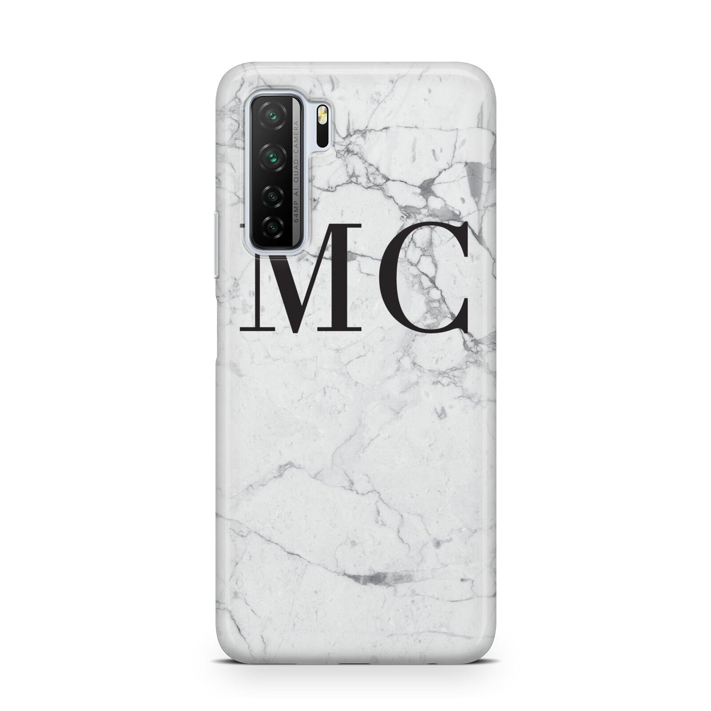 Personalised Marble Initials Huawei P40 Lite 5G Phone Case