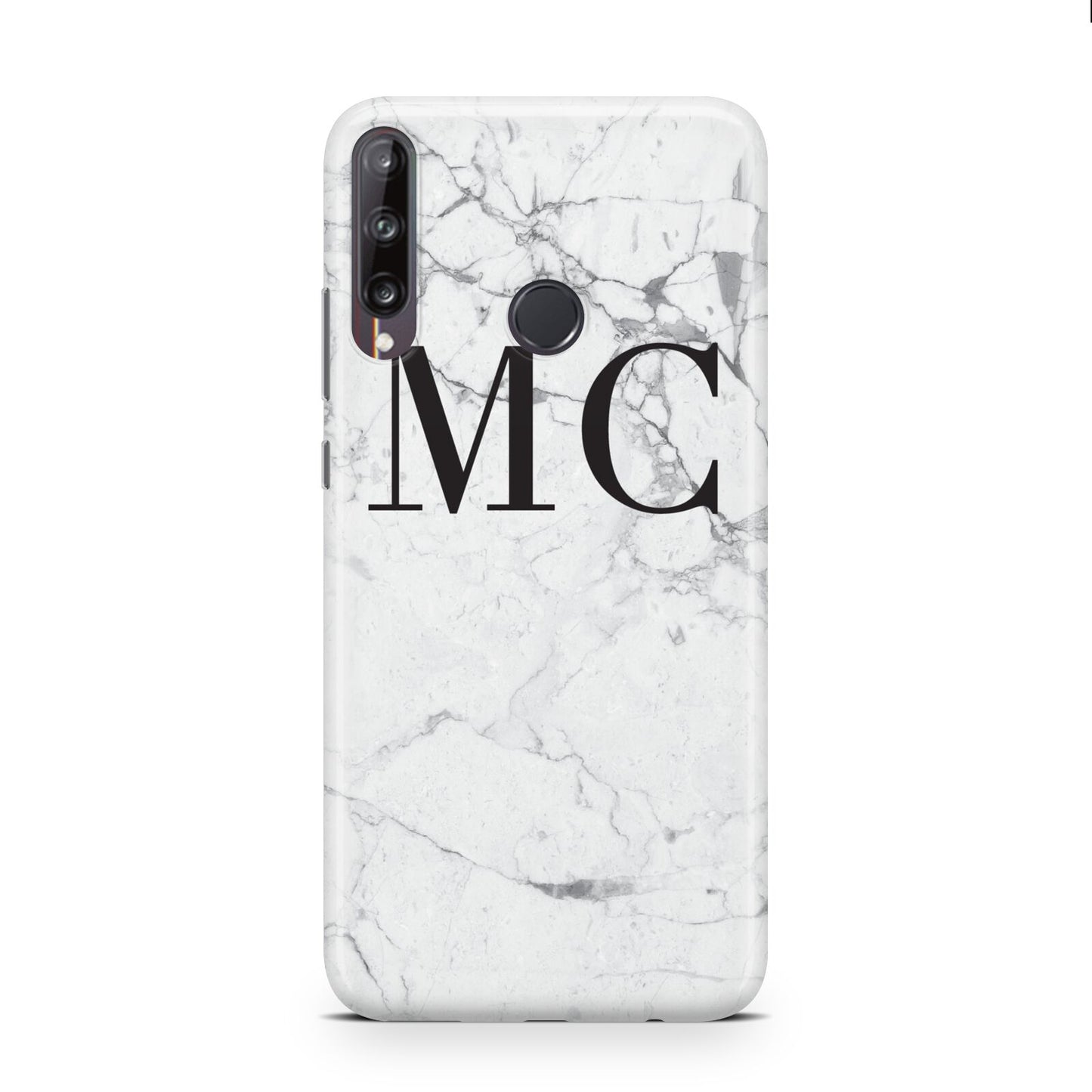 Personalised Marble Initials Huawei P40 Lite E Phone Case