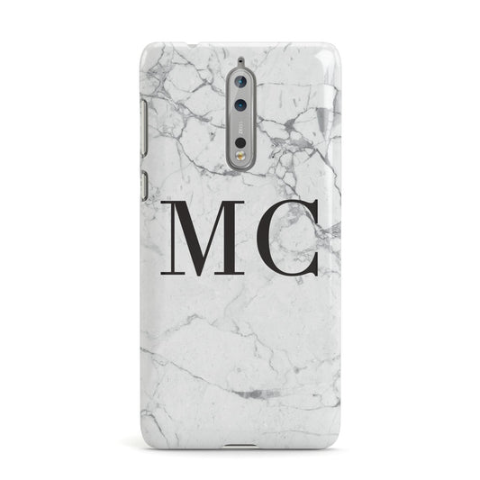 Personalised Marble Initials Nokia Case