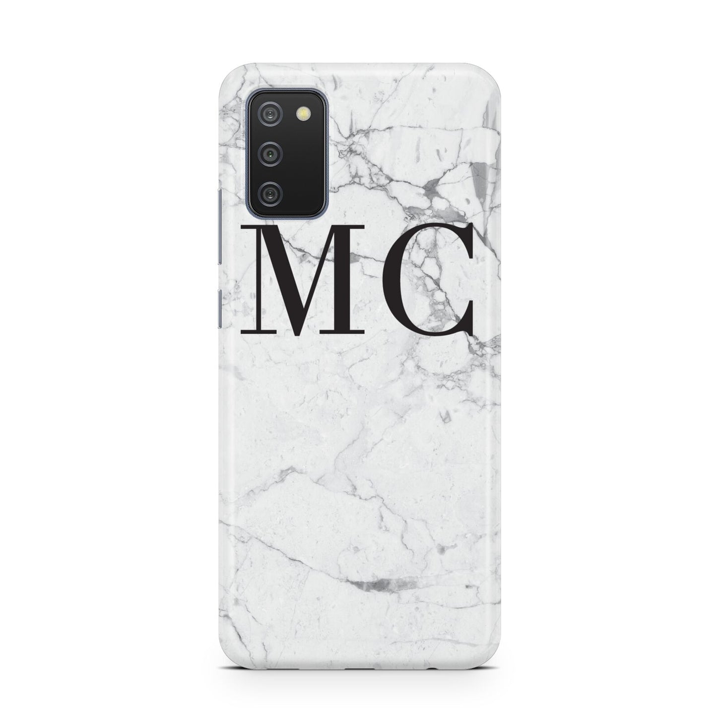 Personalised Marble Initials Samsung A02s Case