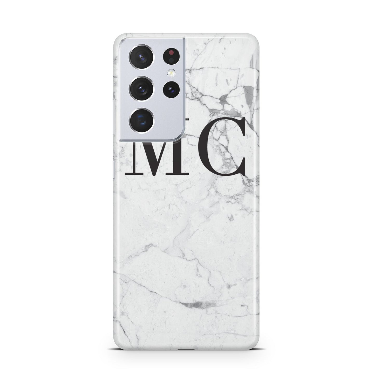 Personalised Marble Initials Samsung S21 Ultra Case