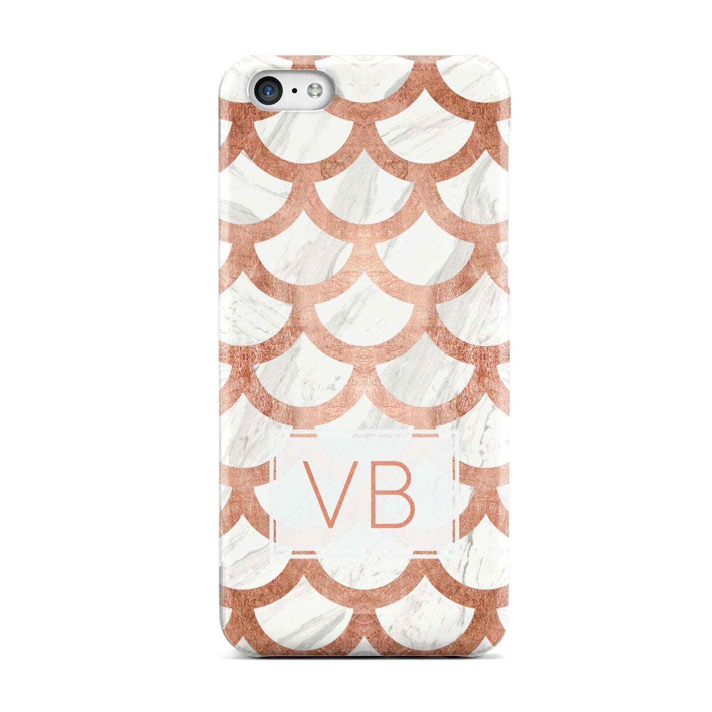 Personalised Marble Initials Scales Apple iPhone 5c Case