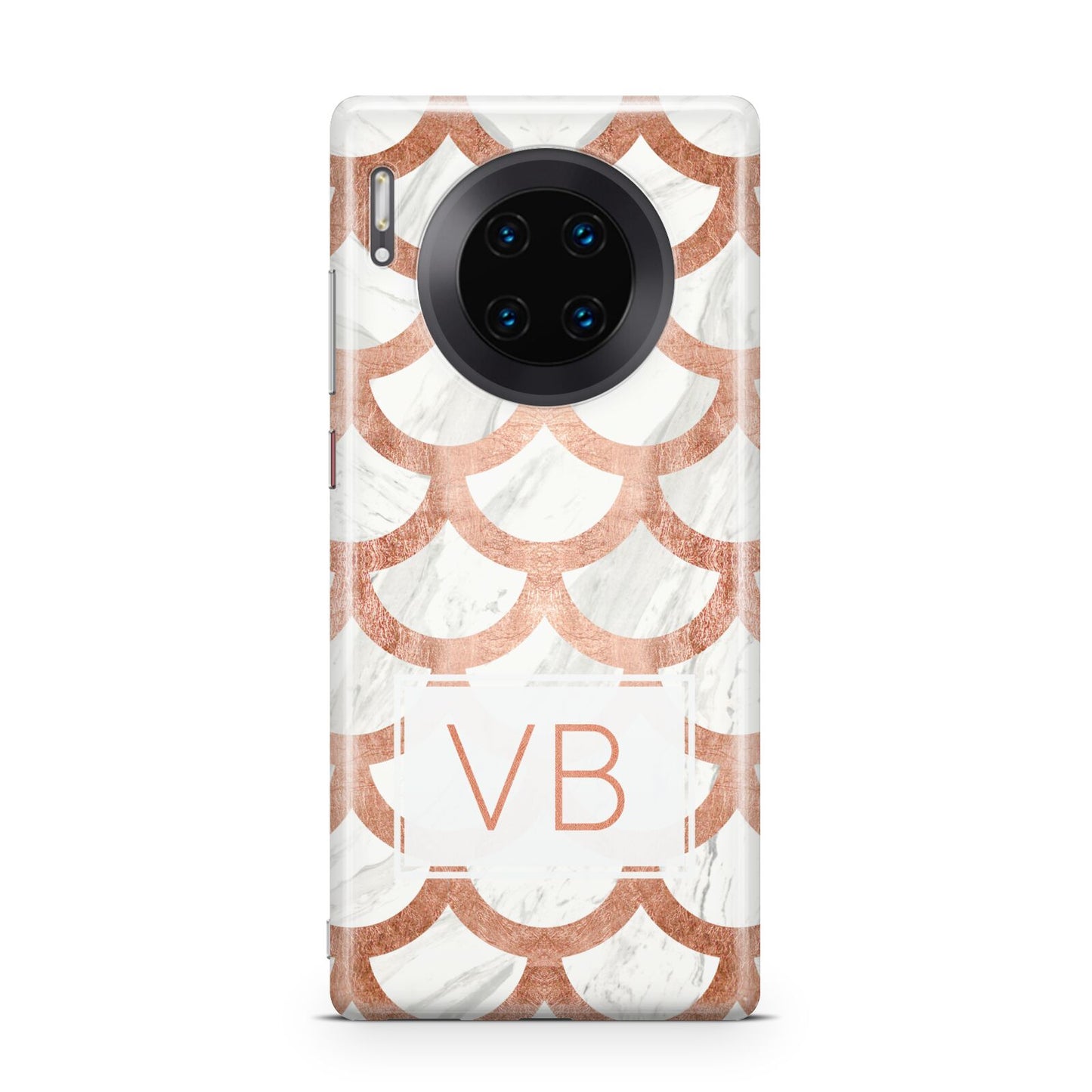 Personalised Marble Initials Scales Huawei Mate 30 Pro Phone Case