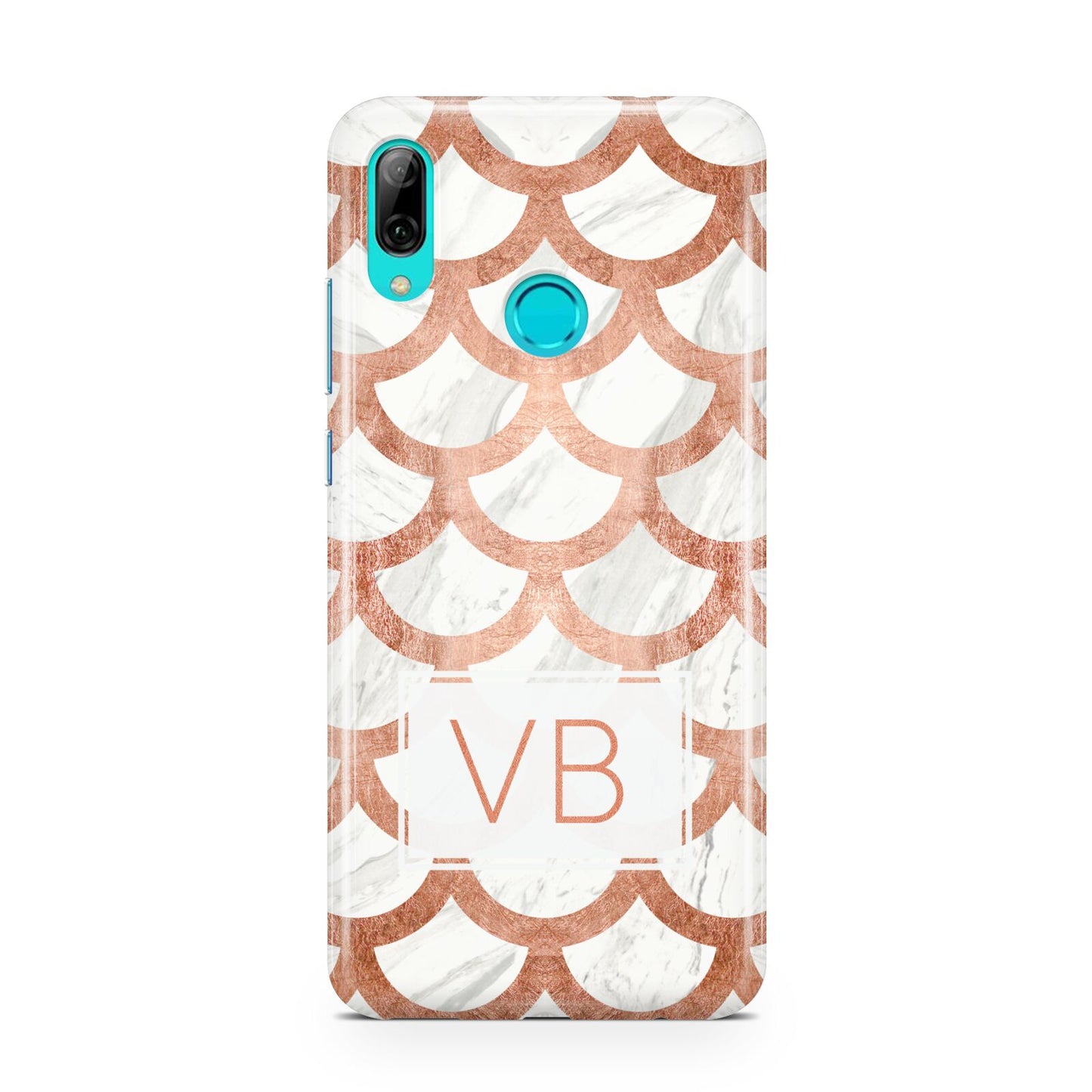 Personalised Marble Initials Scales Huawei P Smart 2019 Case