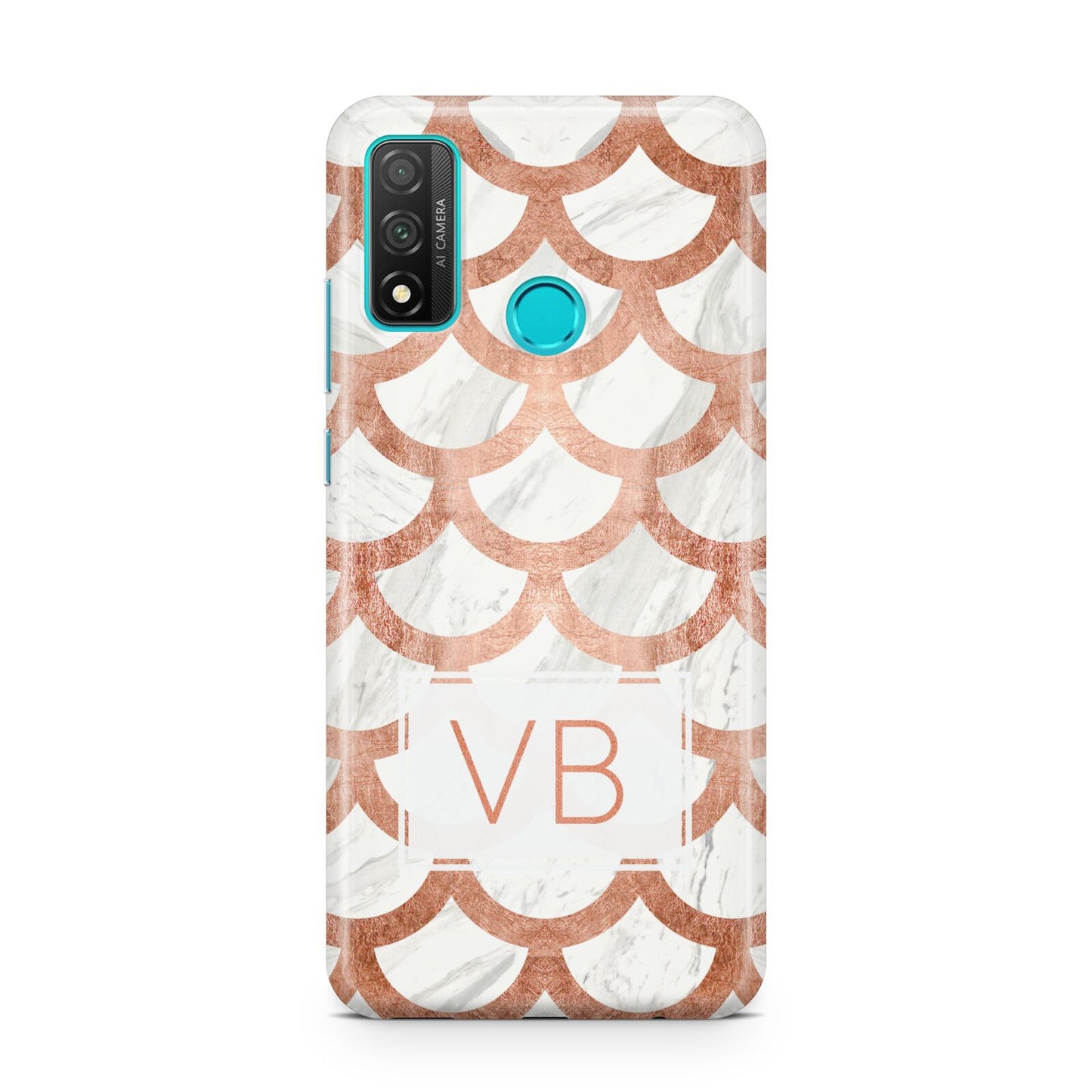 Personalised Marble Initials Scales Huawei P Smart 2020