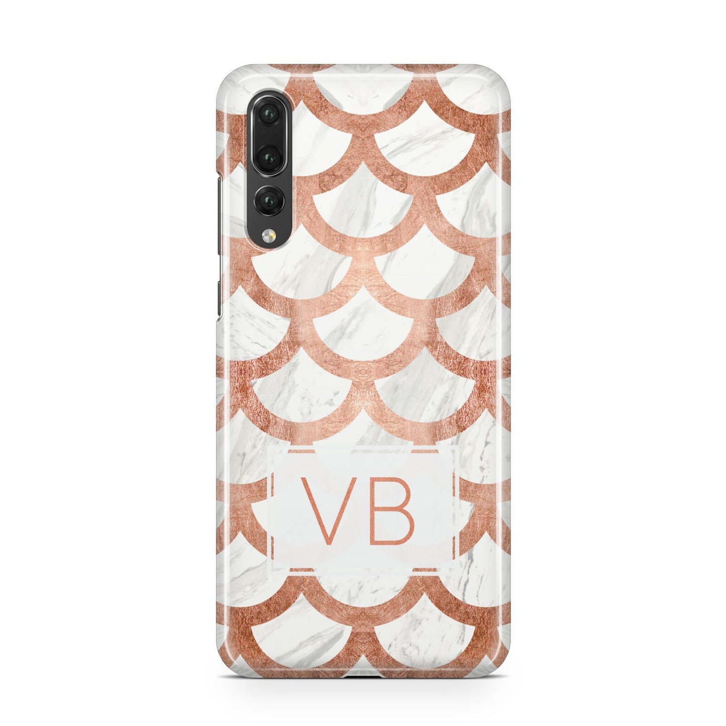 Personalised Marble Initials Scales Huawei P20 Pro Phone Case