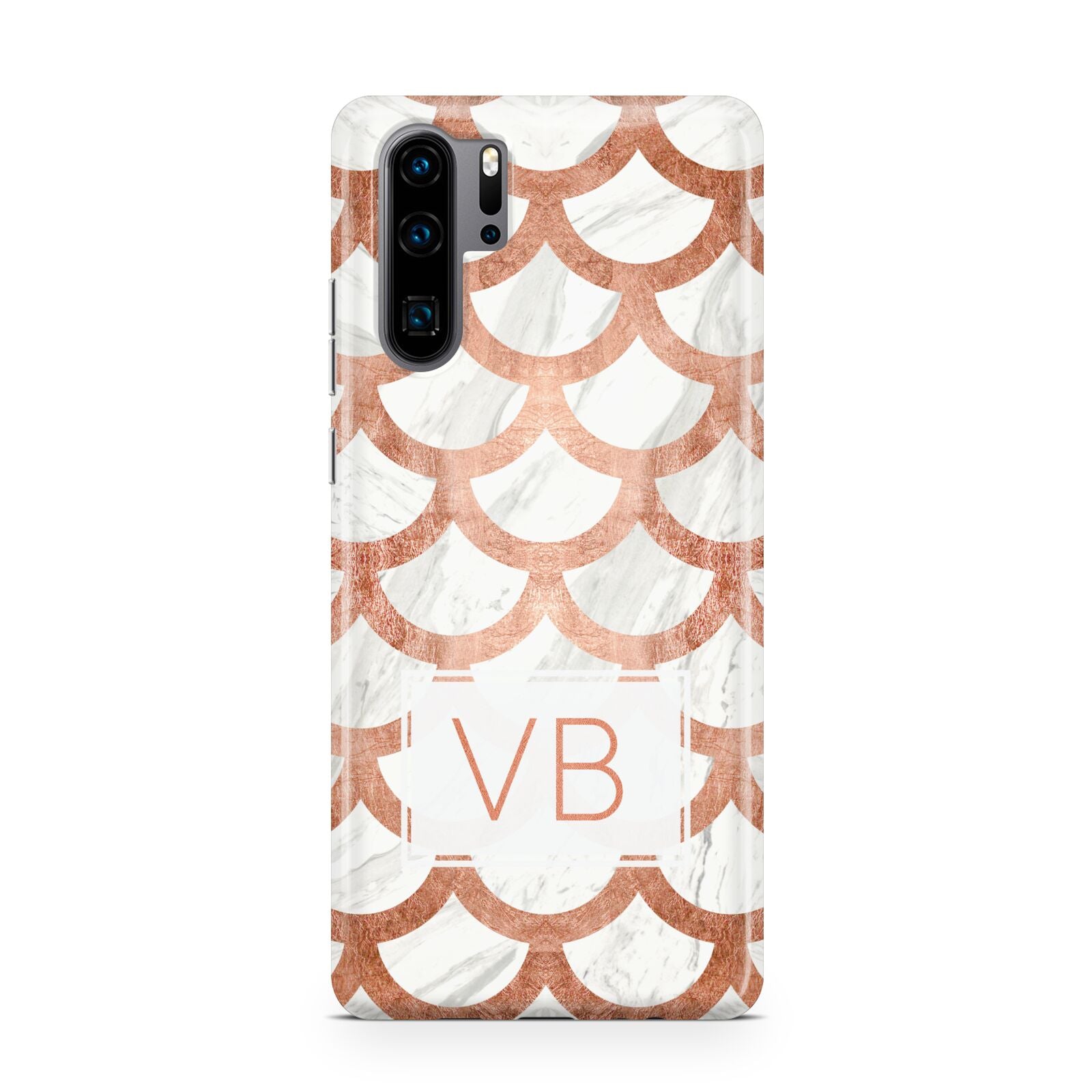 Personalised Marble Initials Scales Huawei P30 Pro Phone Case