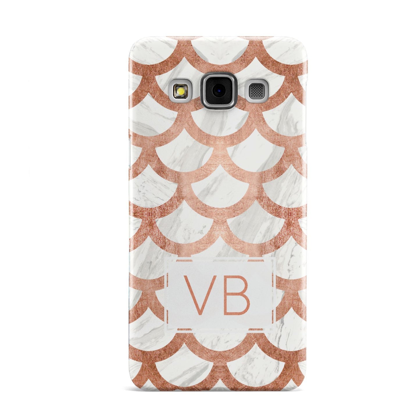 Personalised Marble Initials Scales Samsung Galaxy A3 Case