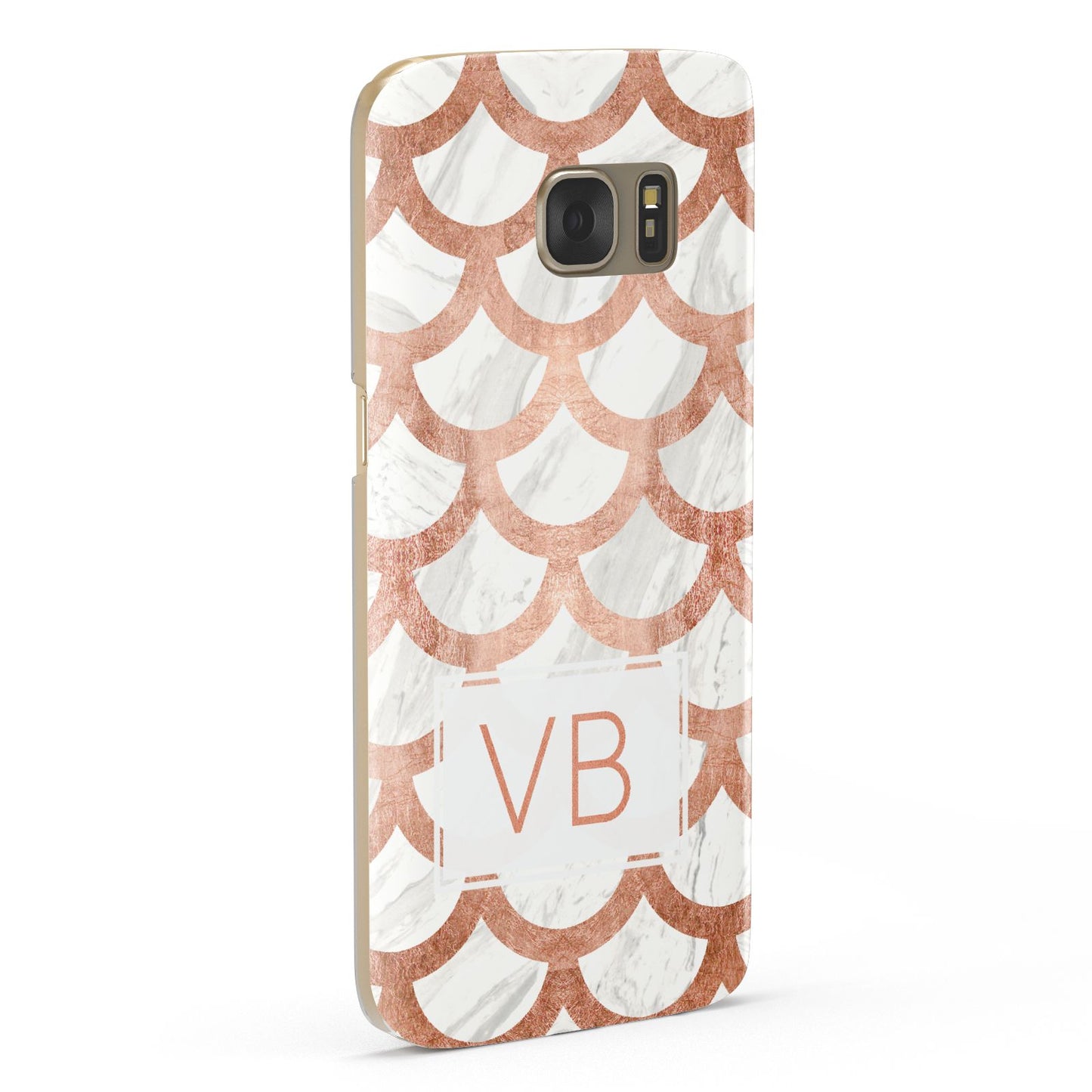 Personalised Marble Initials Scales Samsung Galaxy Case Fourty Five Degrees