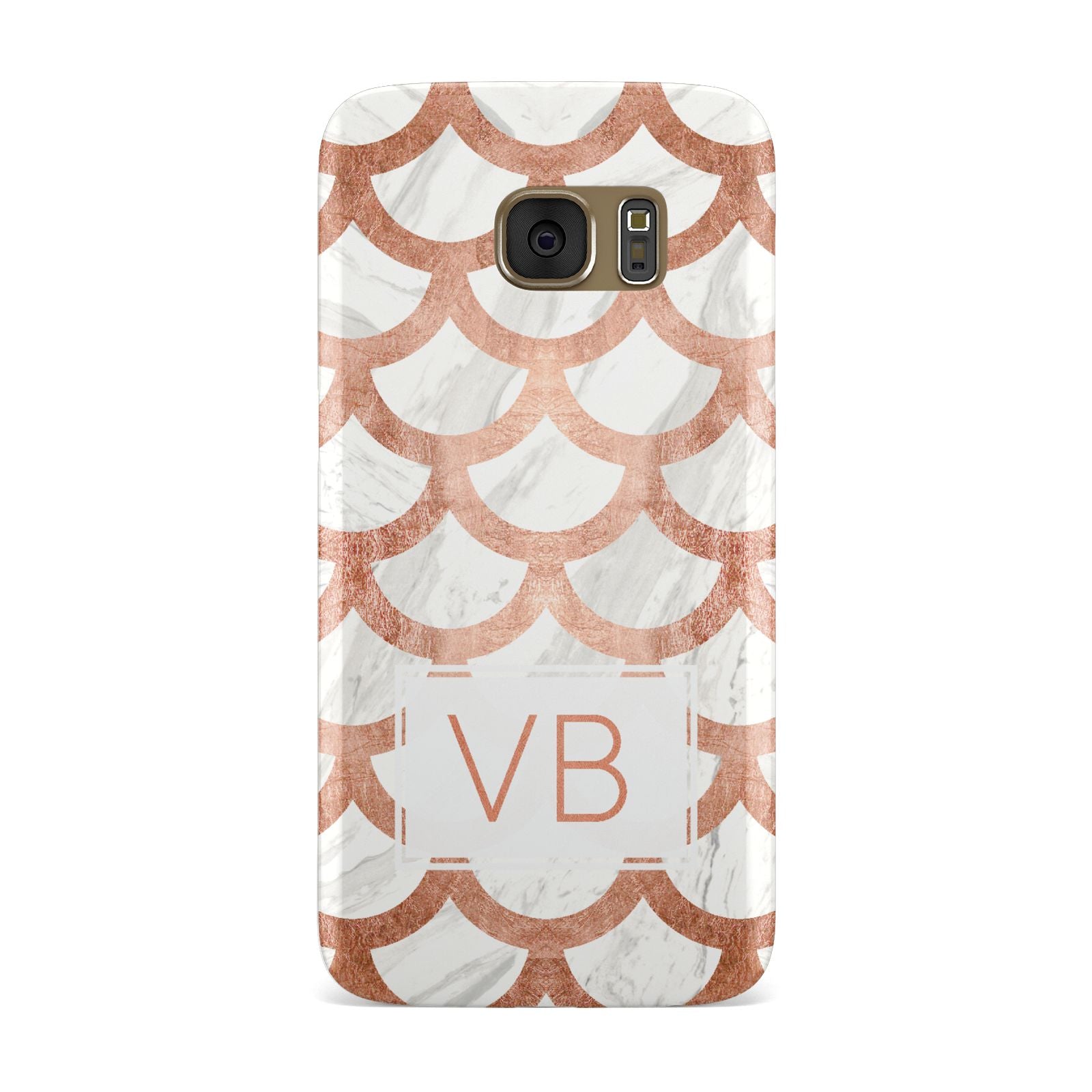 Personalised Marble Initials Scales Samsung Galaxy Case