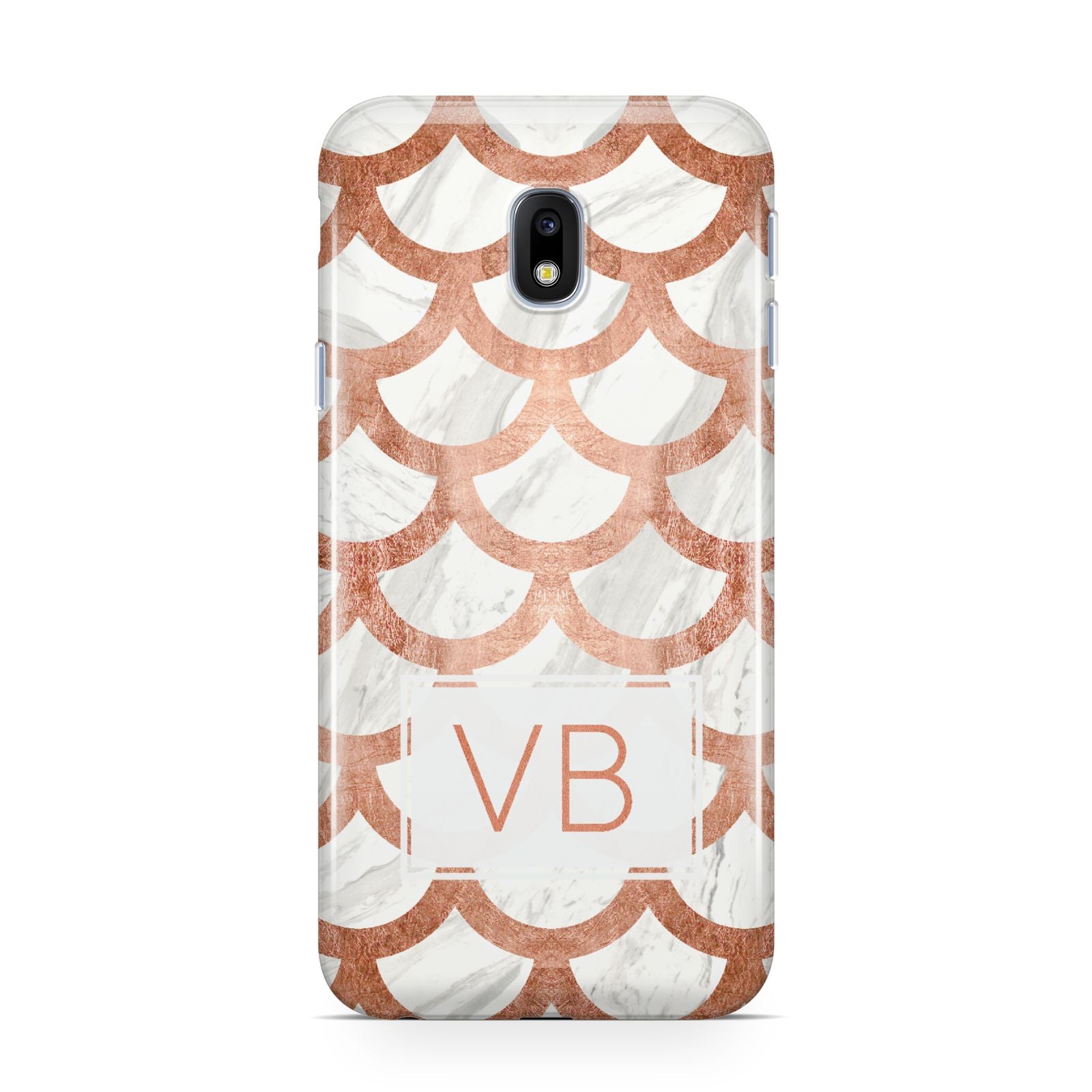 Personalised Marble Initials Scales Samsung Galaxy J3 2017 Case