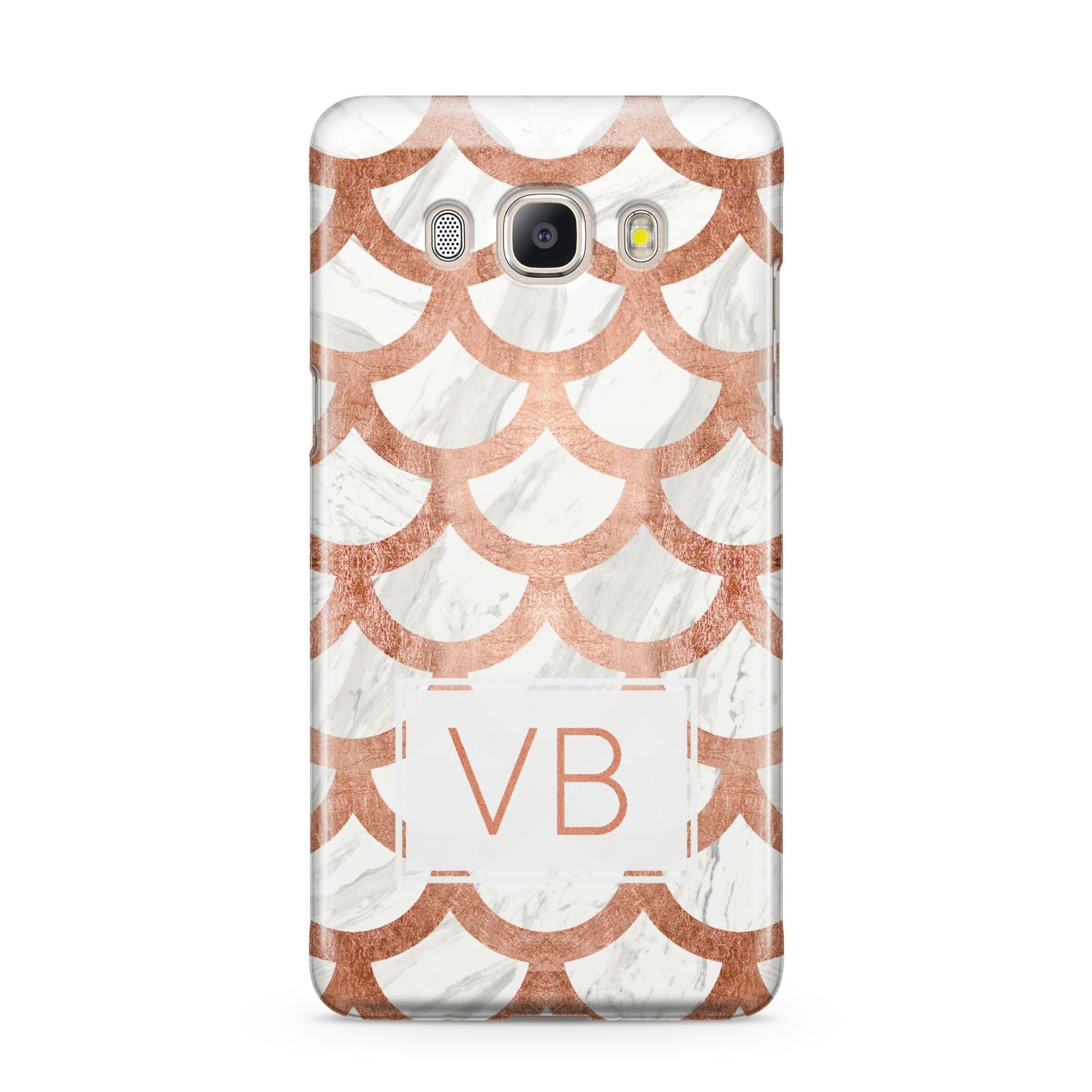 Personalised Marble Initials Scales Samsung Galaxy J5 2016 Case