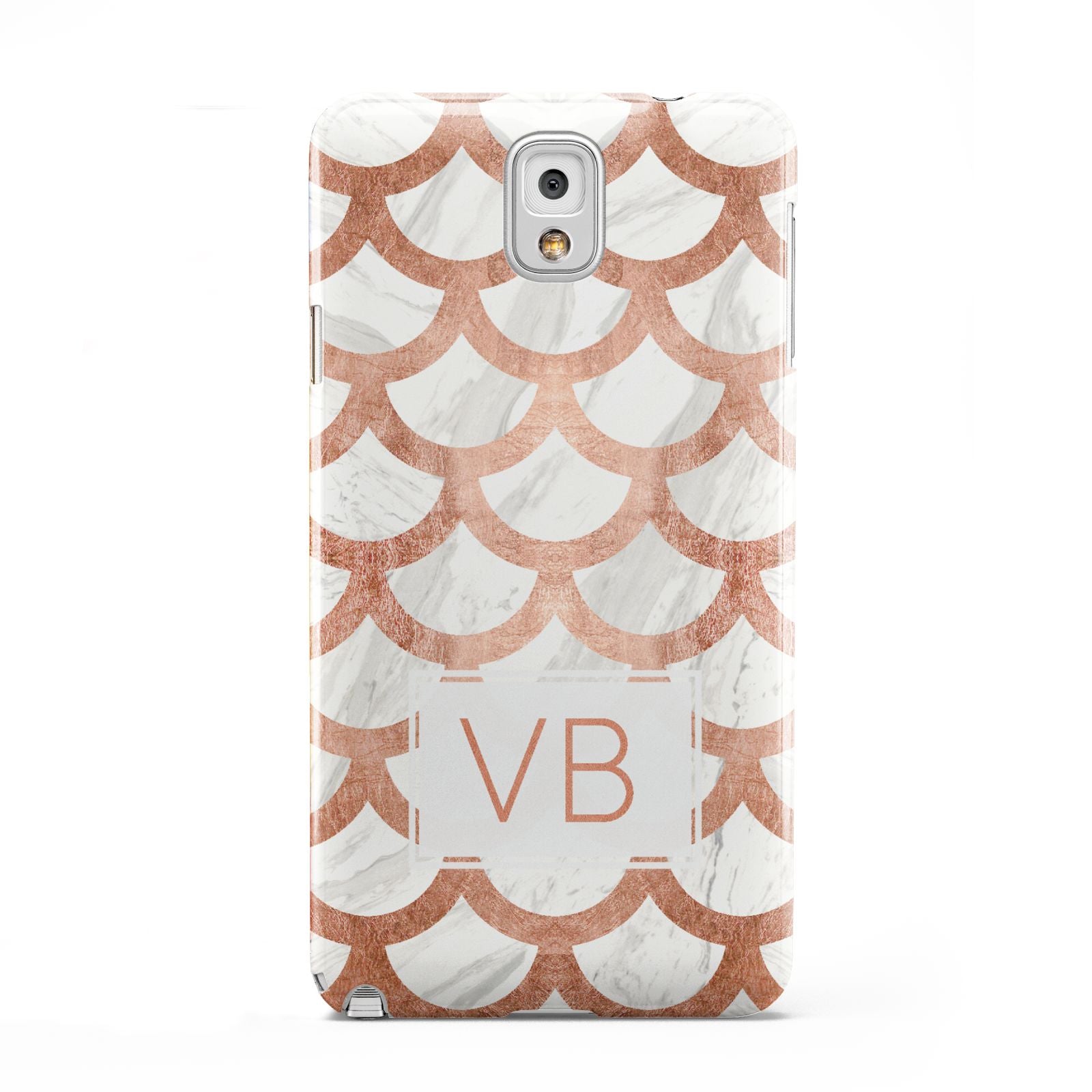 Personalised Marble Initials Scales Samsung Galaxy Note 3 Case