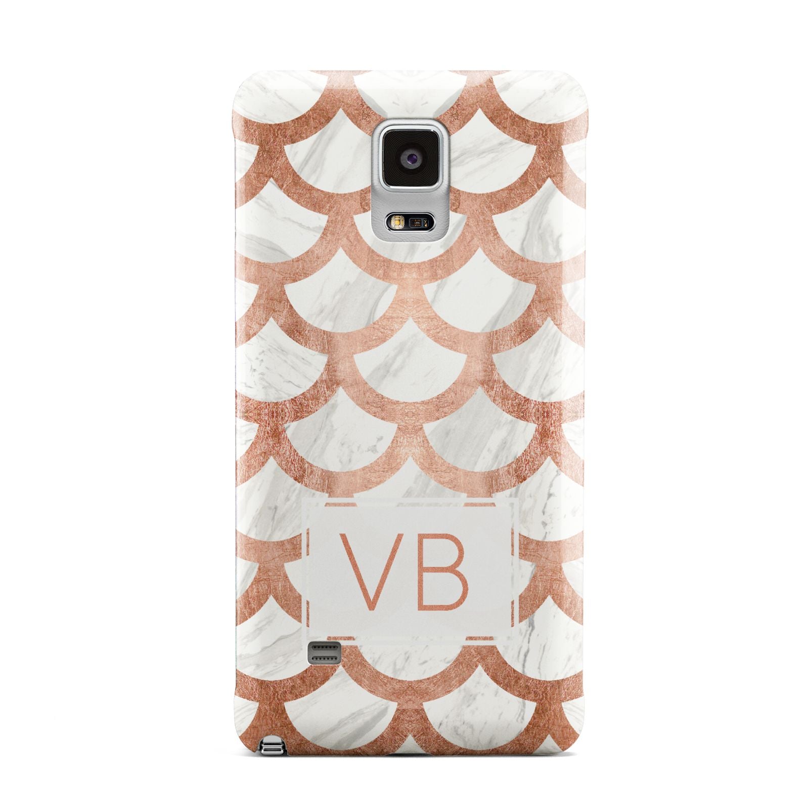 Personalised Marble Initials Scales Samsung Galaxy Note 4 Case