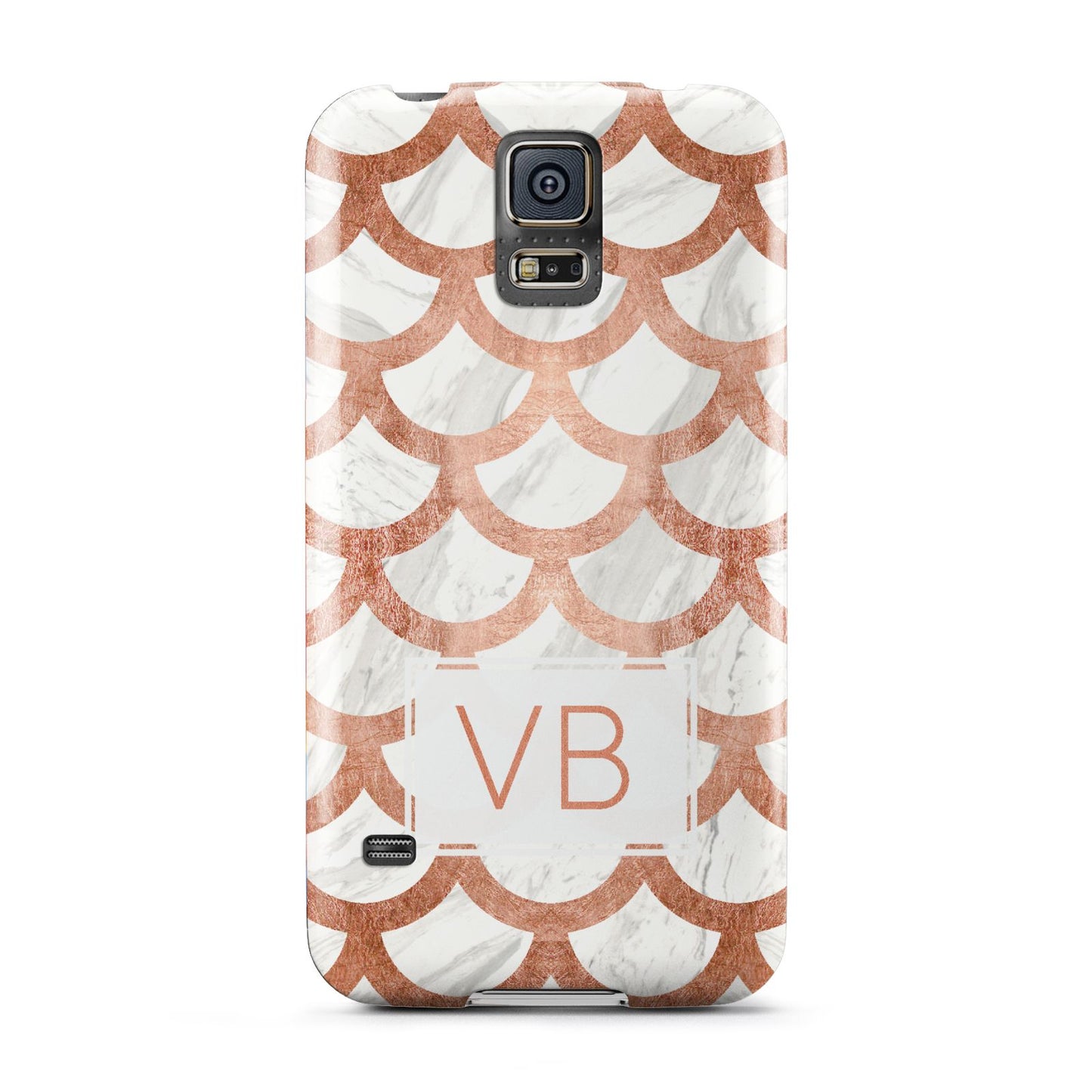 Personalised Marble Initials Scales Samsung Galaxy S5 Case