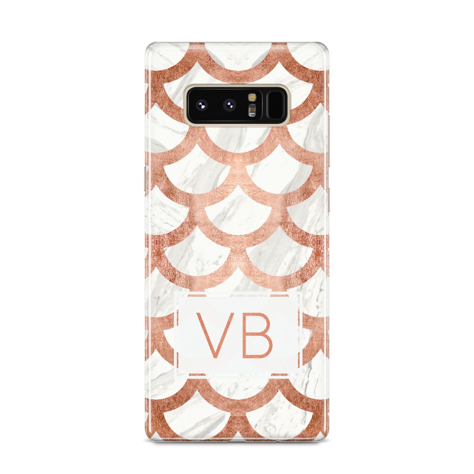 Personalised Marble Initials Scales Samsung Galaxy S8 Case