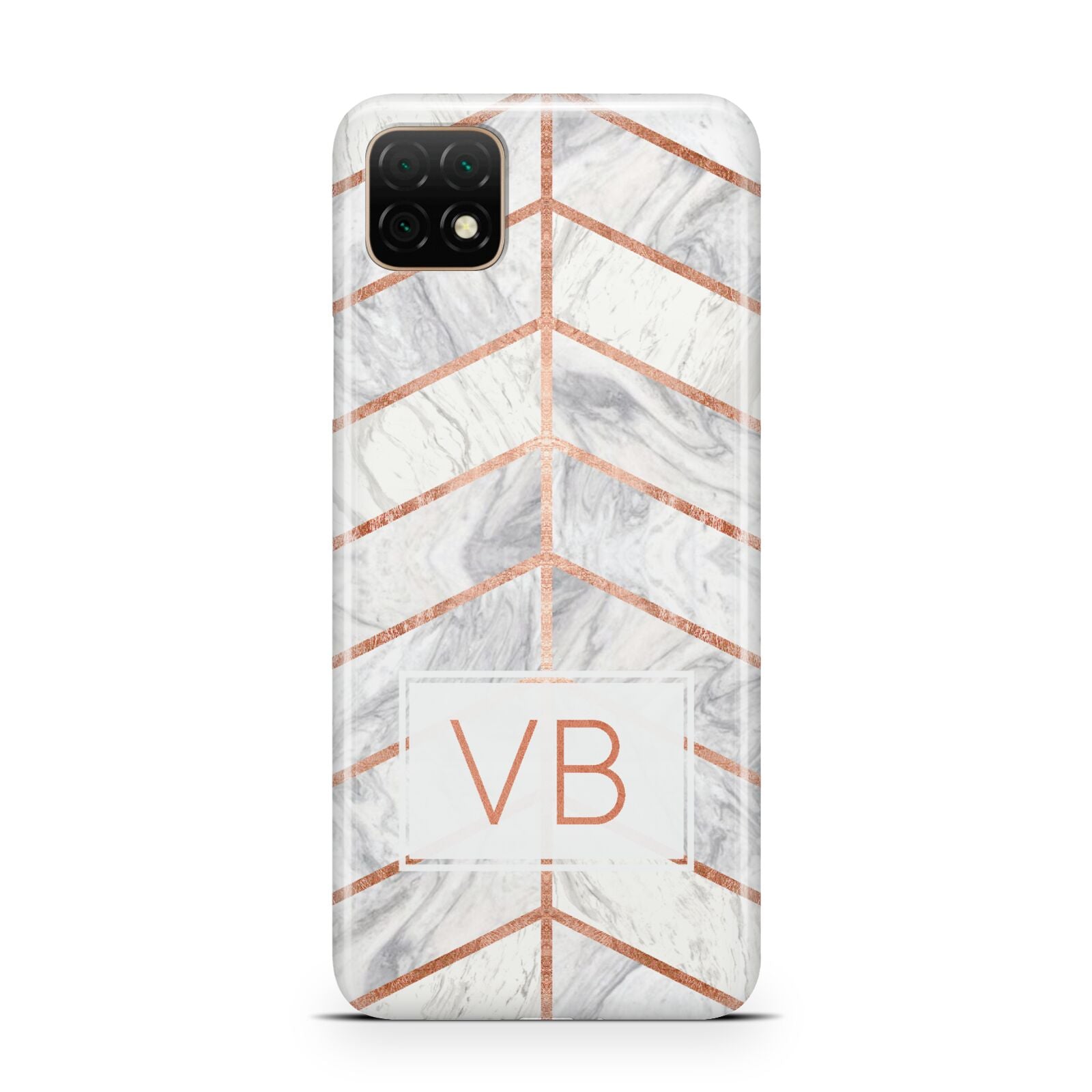 Personalised Marble Initials Shapes Huawei Enjoy 20 Phone Case