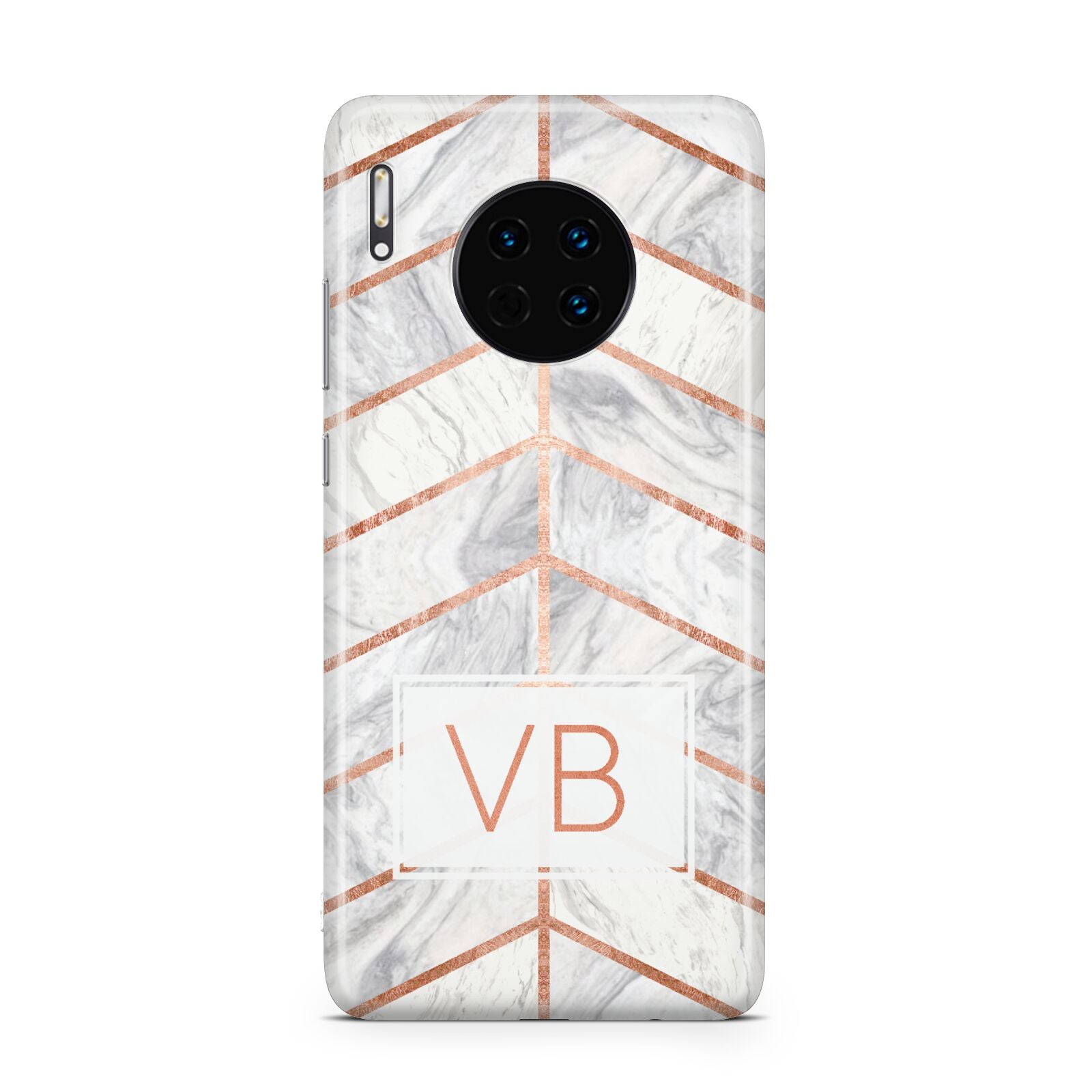 Personalised Marble Initials Shapes Huawei Mate 30