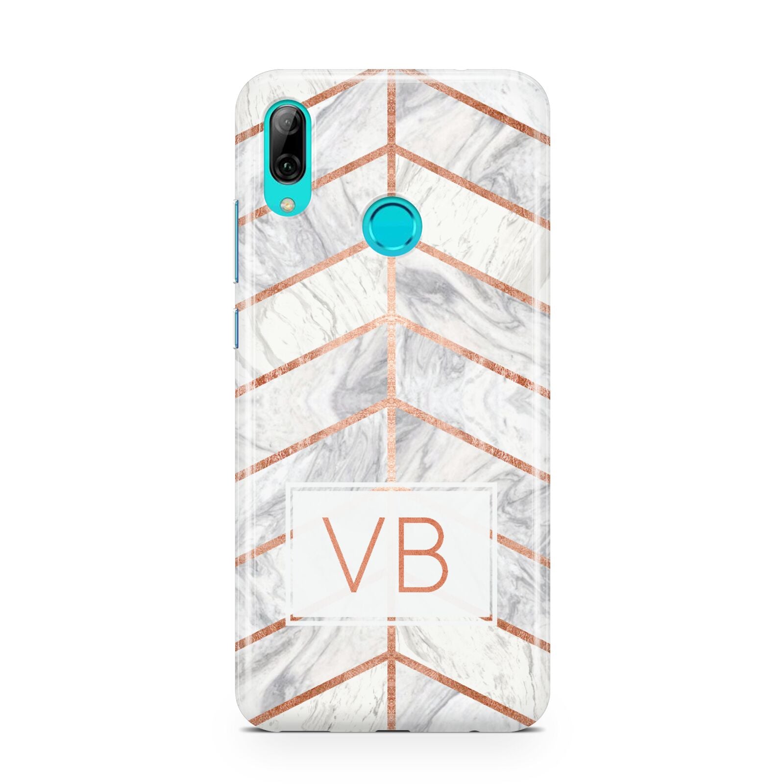 Personalised Marble Initials Shapes Huawei P Smart 2019 Case