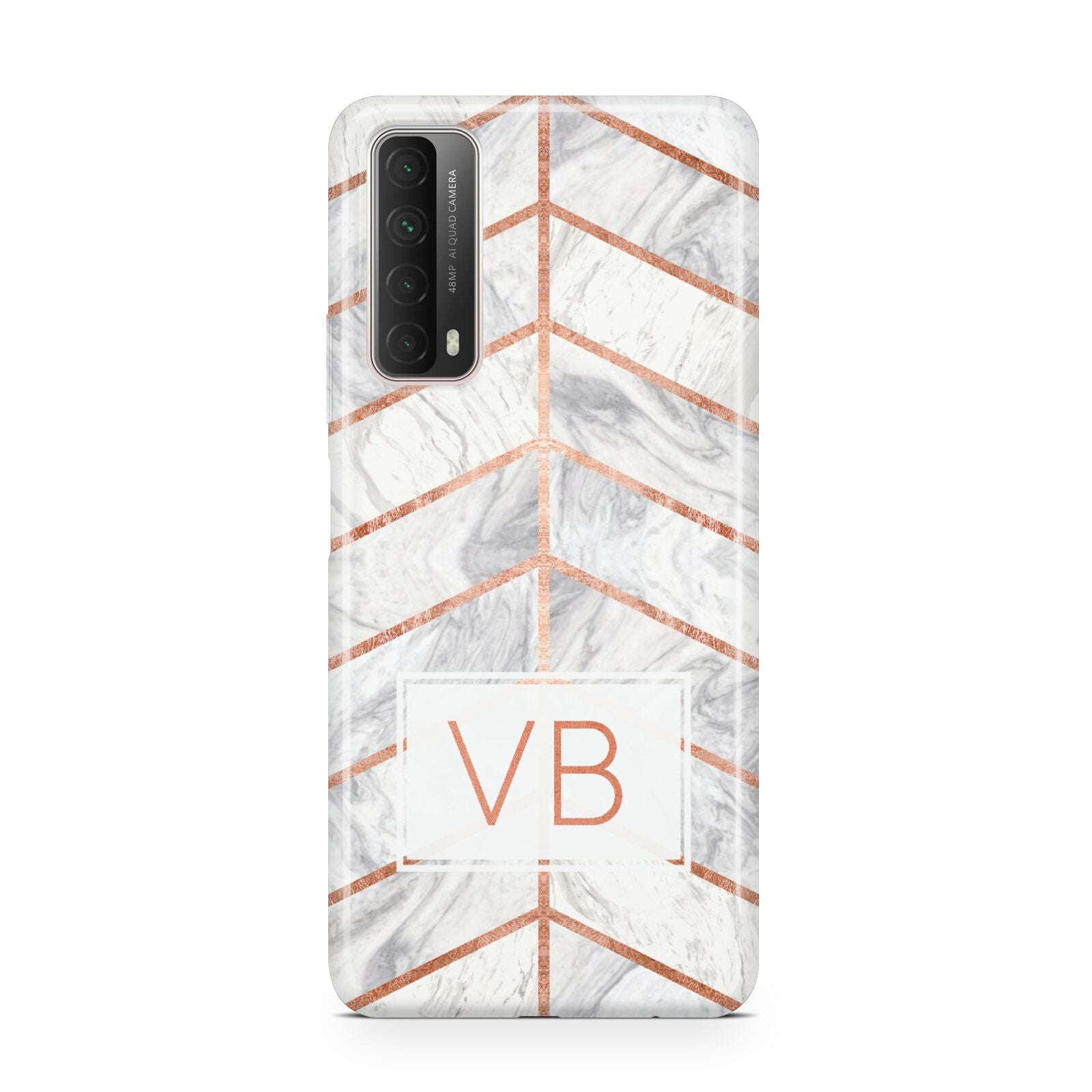 Personalised Marble Initials Shapes Huawei P Smart 2021