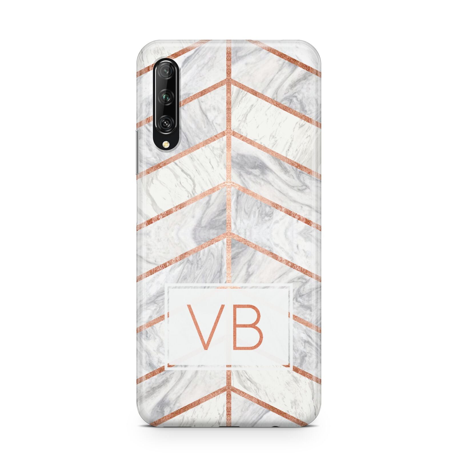 Personalised Marble Initials Shapes Huawei P Smart Pro 2019