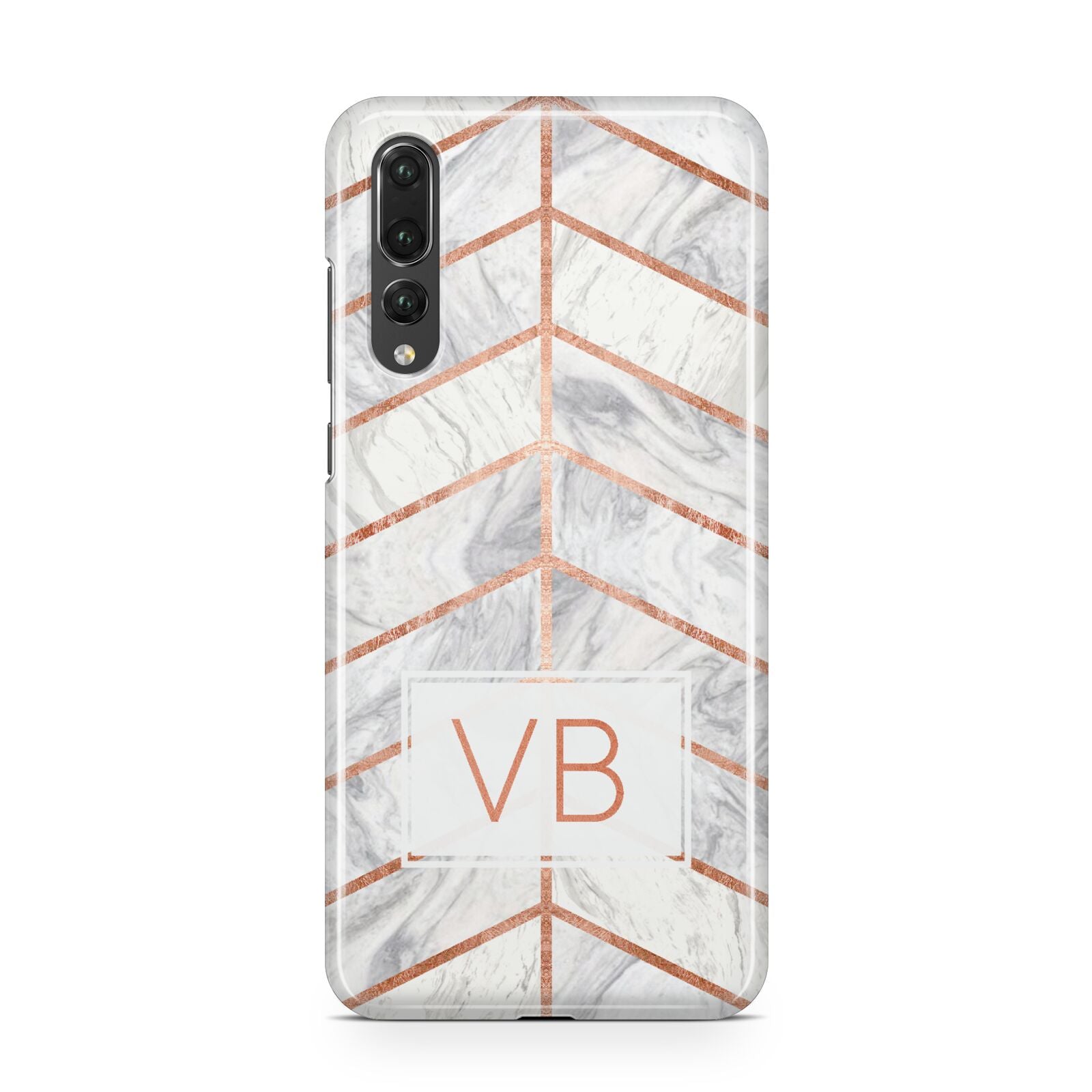 Personalised Marble Initials Shapes Huawei P20 Pro Phone Case