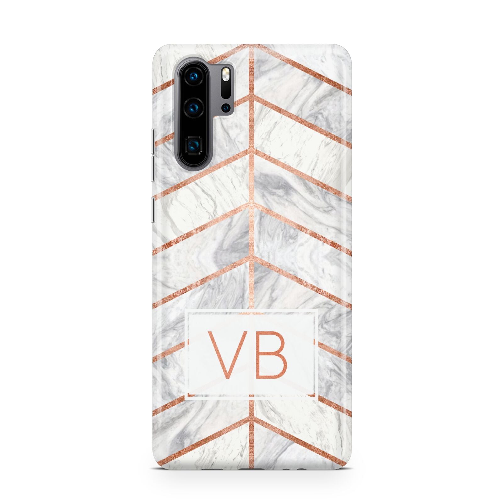 Personalised Marble Initials Shapes Huawei P30 Pro Phone Case
