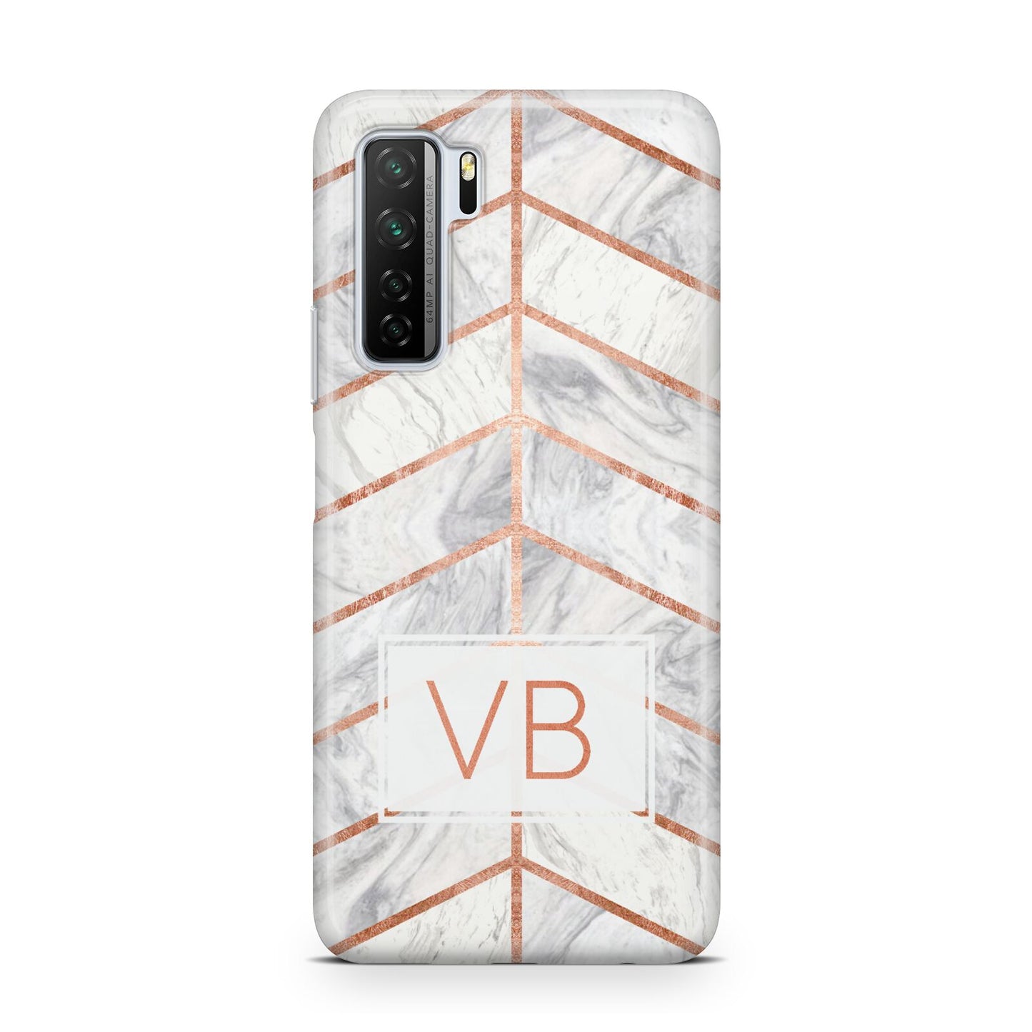 Personalised Marble Initials Shapes Huawei P40 Lite 5G Phone Case