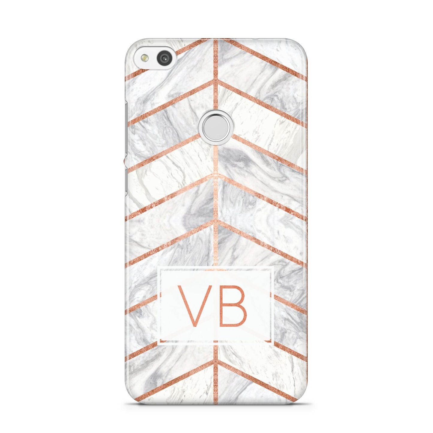 Personalised Marble Initials Shapes Huawei P8 Lite Case