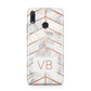 Personalised Marble Initials Shapes Huawei Y9 2019