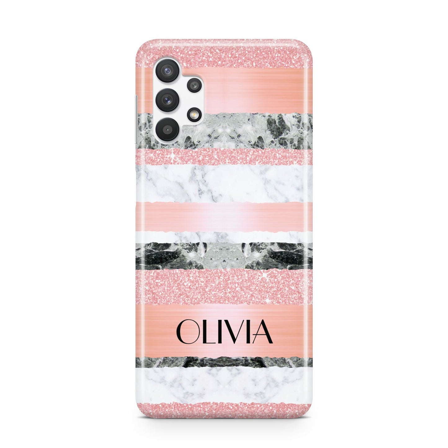 Personalised Marble Name Text Custom Samsung A32 5G Case