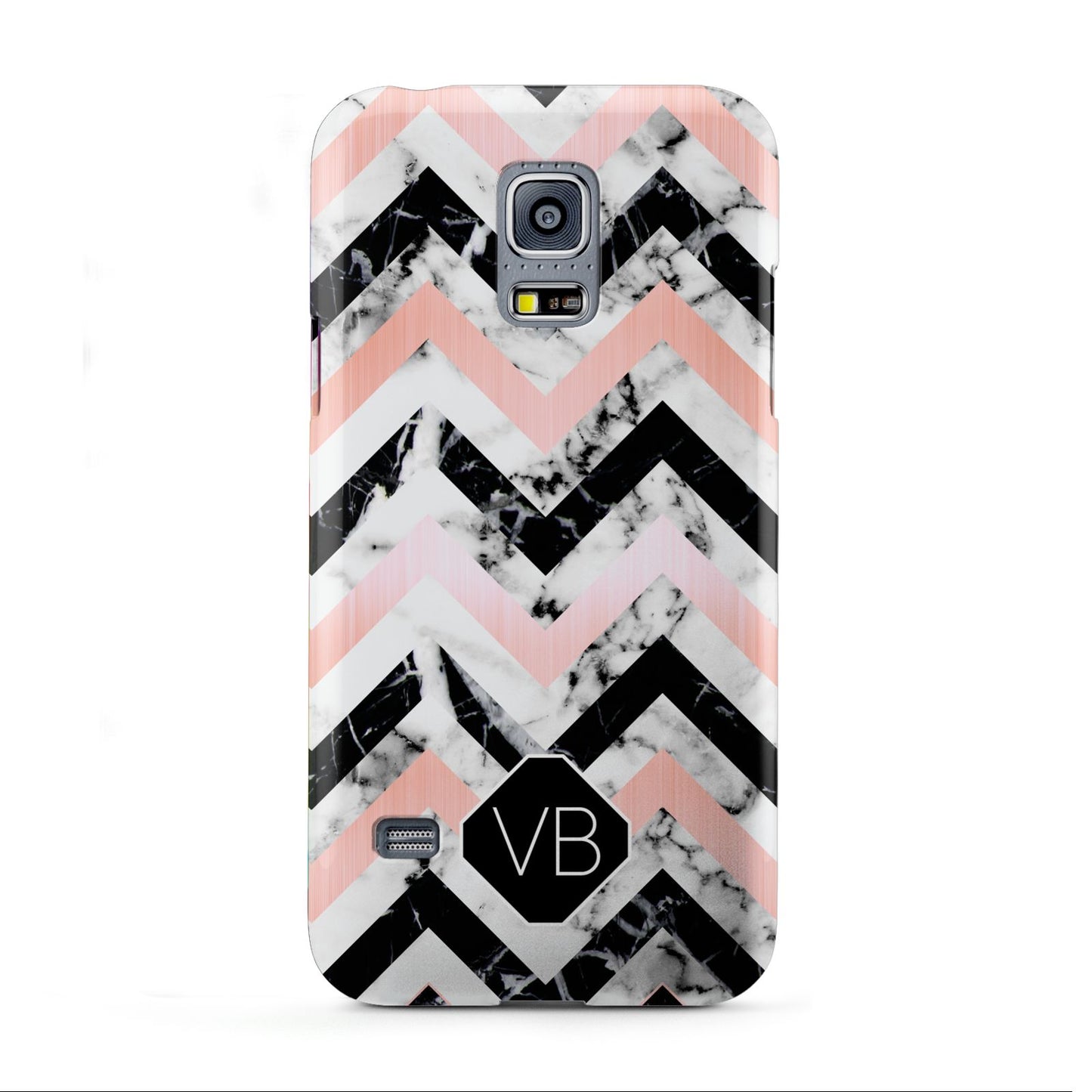 Personalised Marble Pattern Initials Samsung Galaxy S5 Mini Case