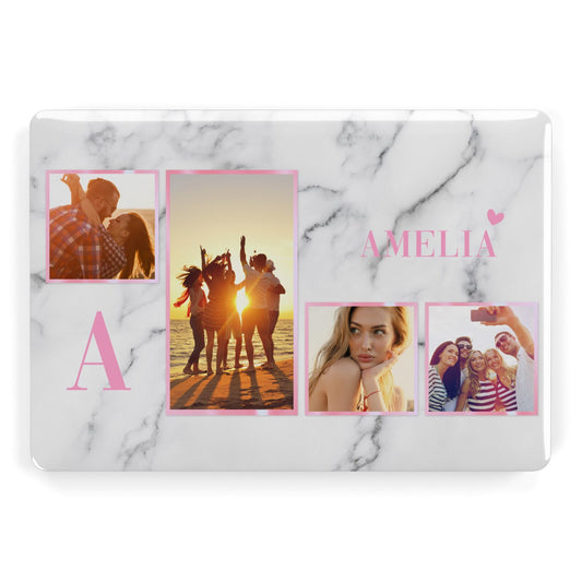 Personalised Marble Photo Collage Apple MacBook Case