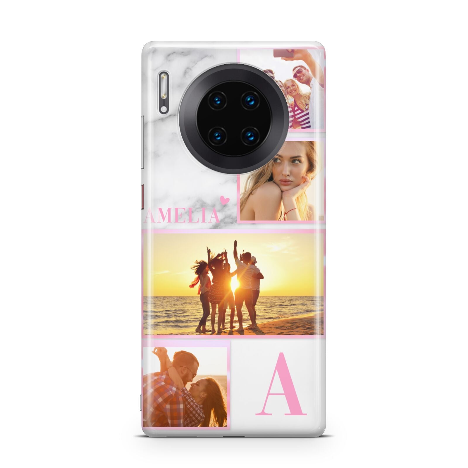 Personalised Marble Photo Collage Huawei Mate 30 Pro Phone Case