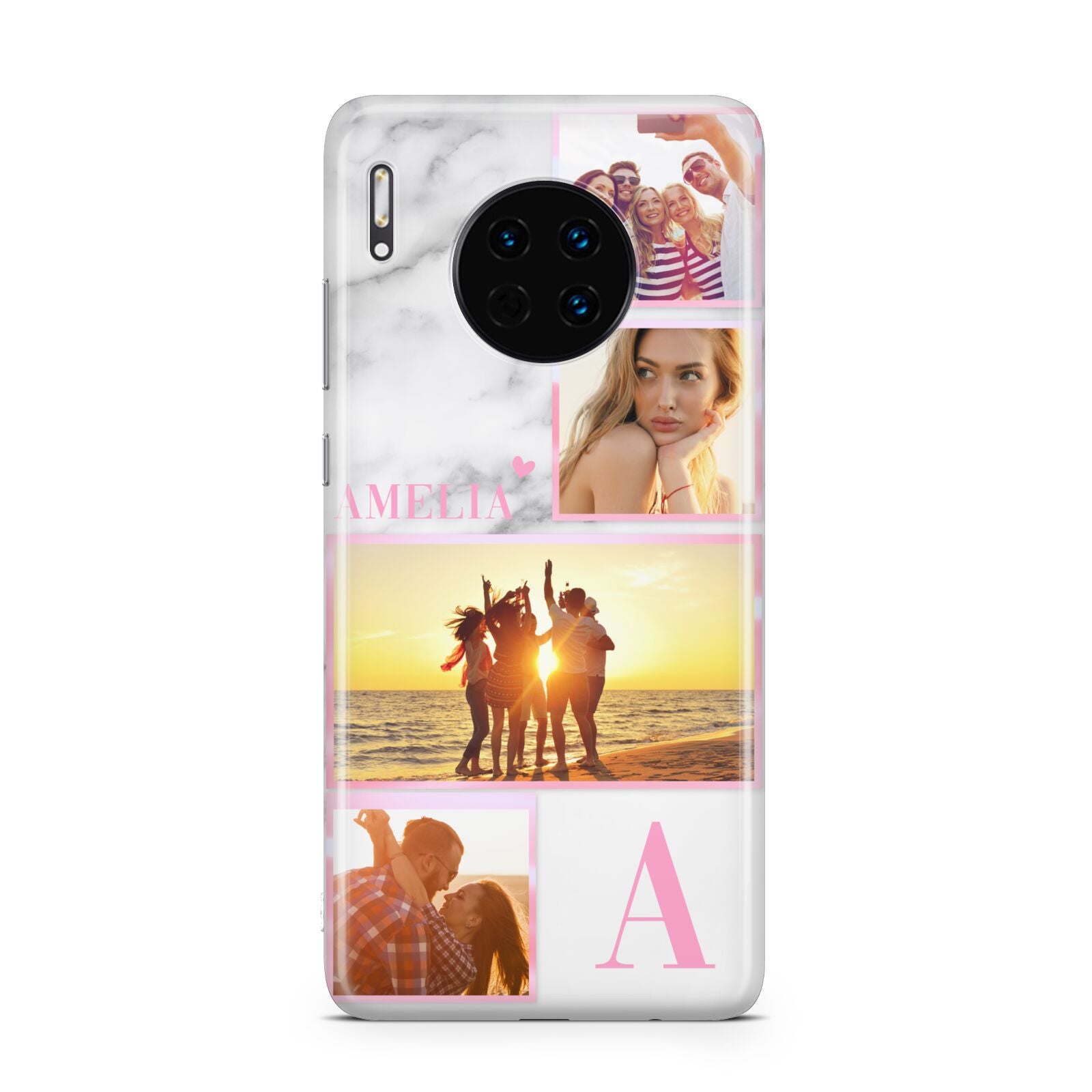 Personalised Marble Photo Collage Huawei Mate 30