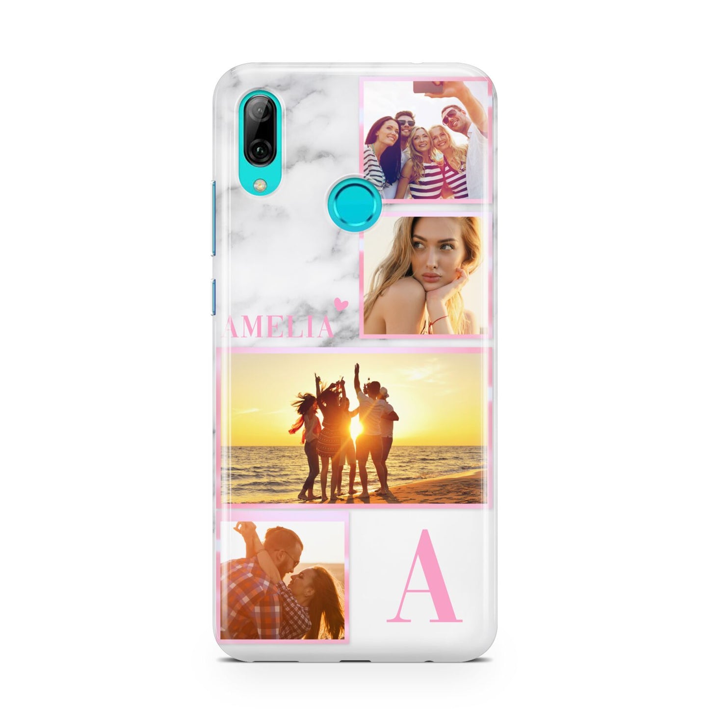 Personalised Marble Photo Collage Huawei P Smart 2019 Case