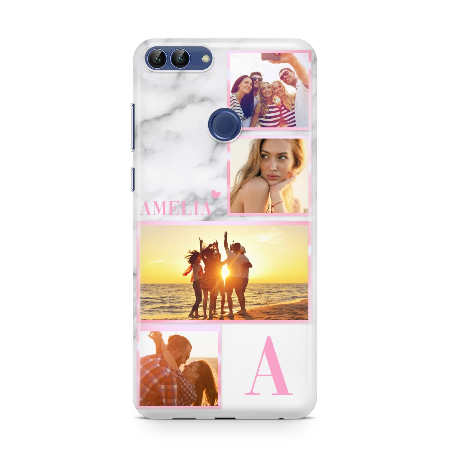 Personalised Marble Photo Collage Huawei P Smart Case