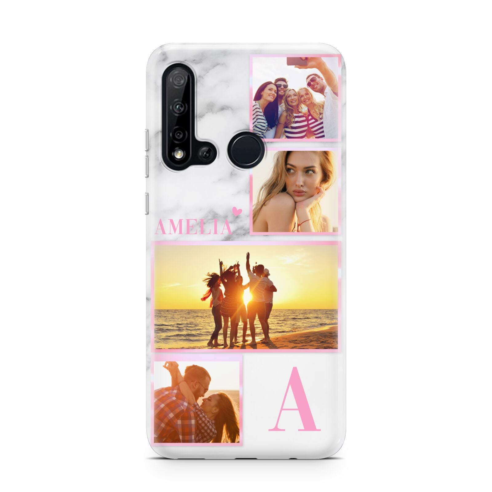 Personalised Marble Photo Collage Huawei P20 Lite 5G Phone Case