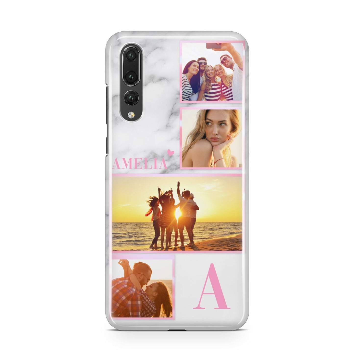 Personalised Marble Photo Collage Huawei P20 Pro Phone Case