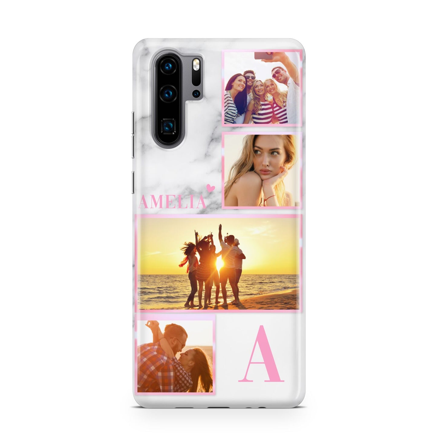 Personalised Marble Photo Collage Huawei P30 Pro Phone Case