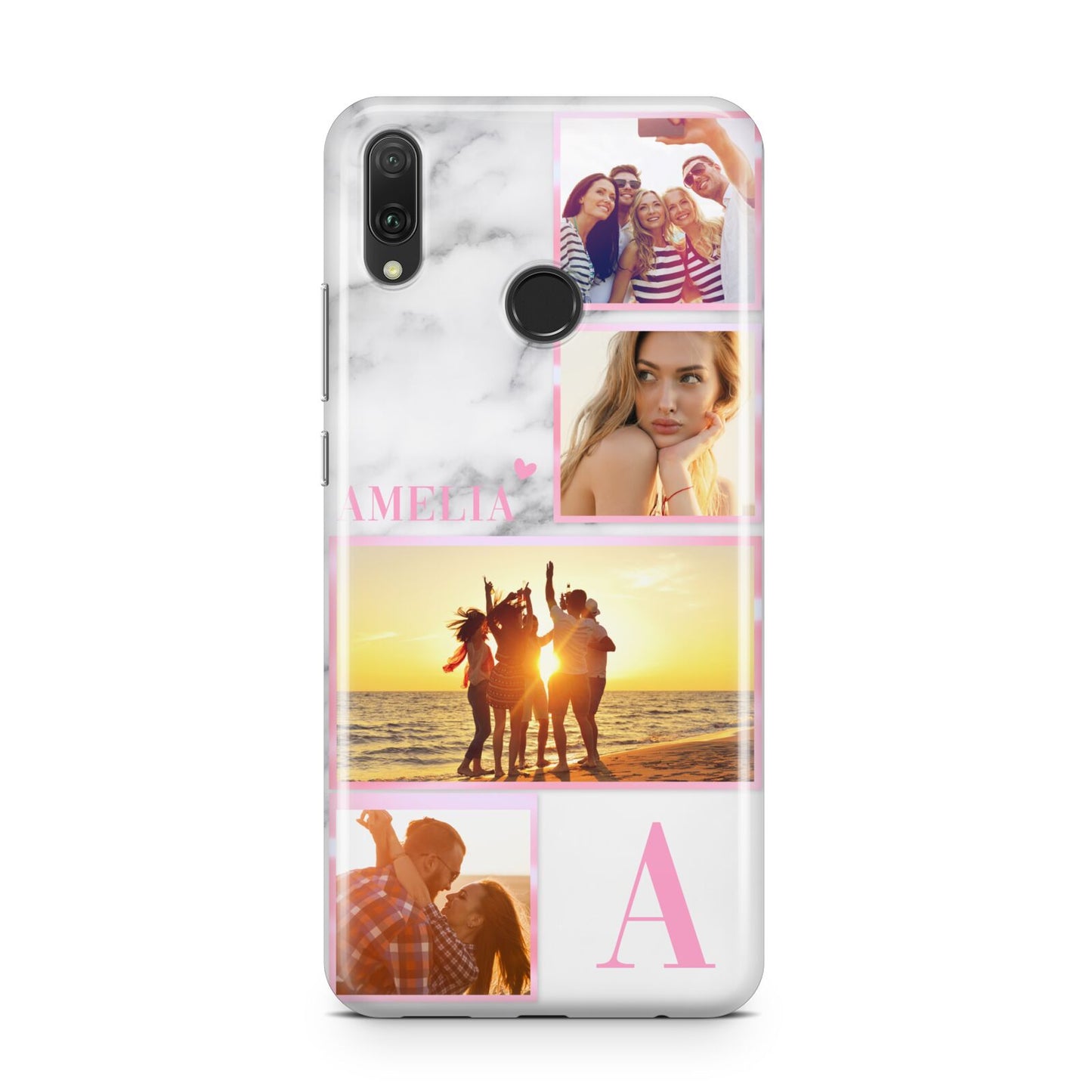 Personalised Marble Photo Collage Huawei Y9 2019