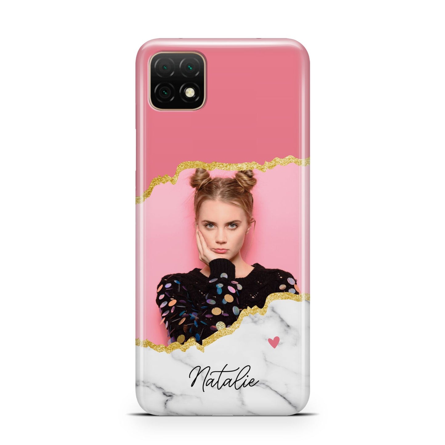 Personalised Marble Photo Huawei Enjoy 20 Phone Case